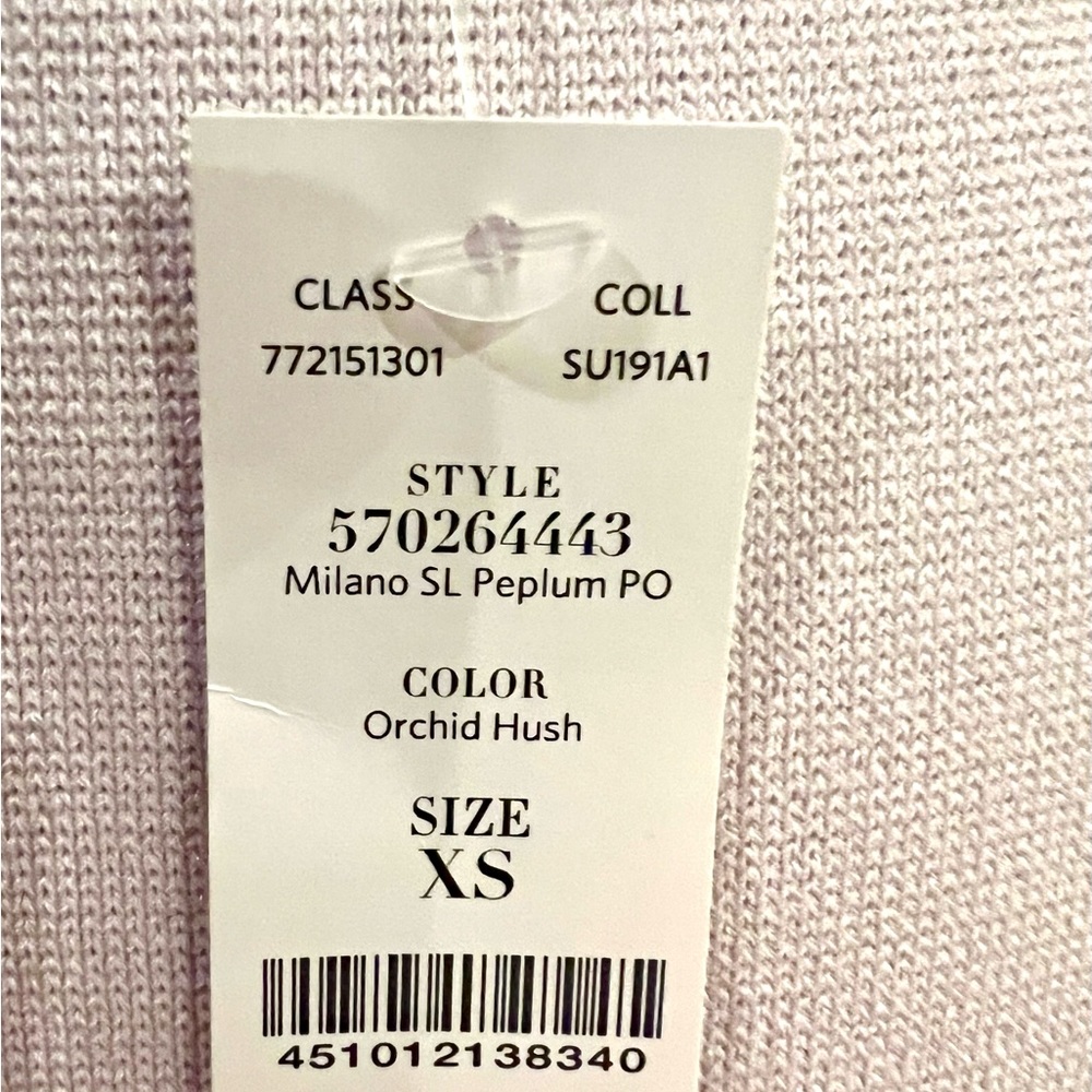 WHBM Orchid Blush Peplum Sleeveless Sweater. NWT. - Picture 2 of 6